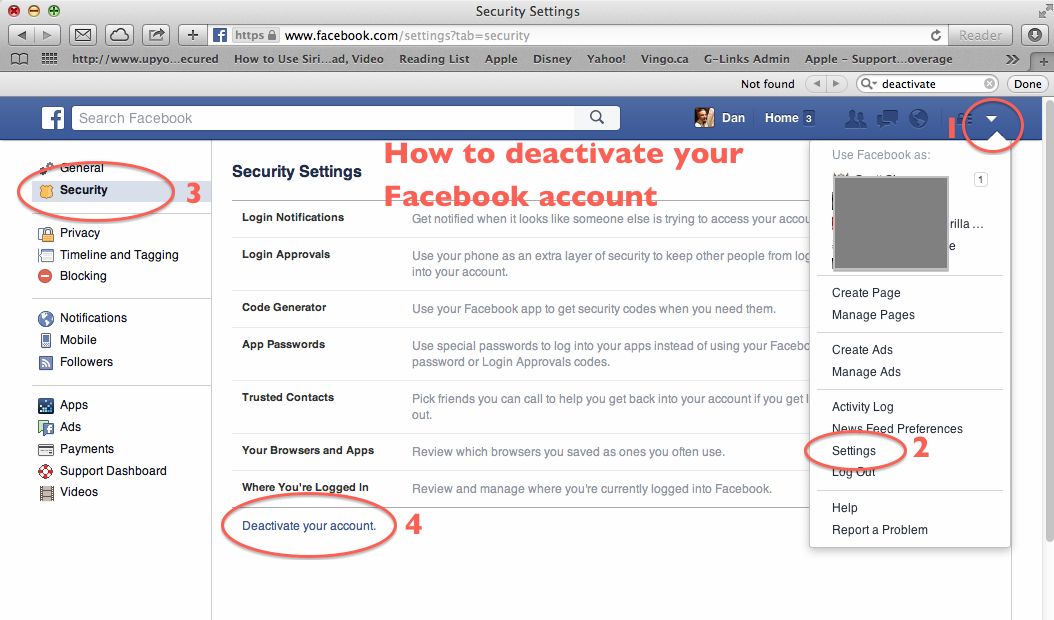 How to deactivate your Facebook profile How to deactivate your Facebook profile